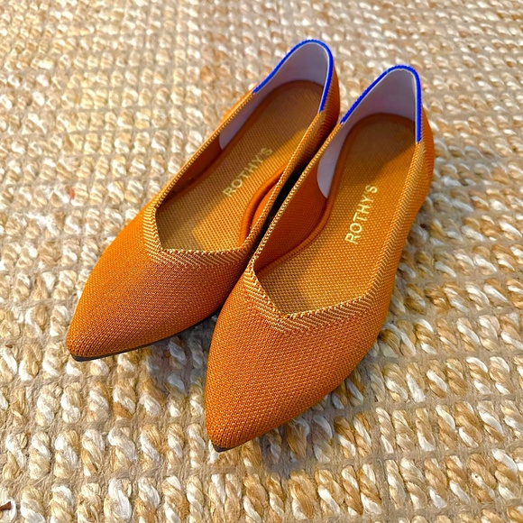 Rothy's Shoes Rothys Pointy Toed Flats In Fawn Size 65 Poshmark